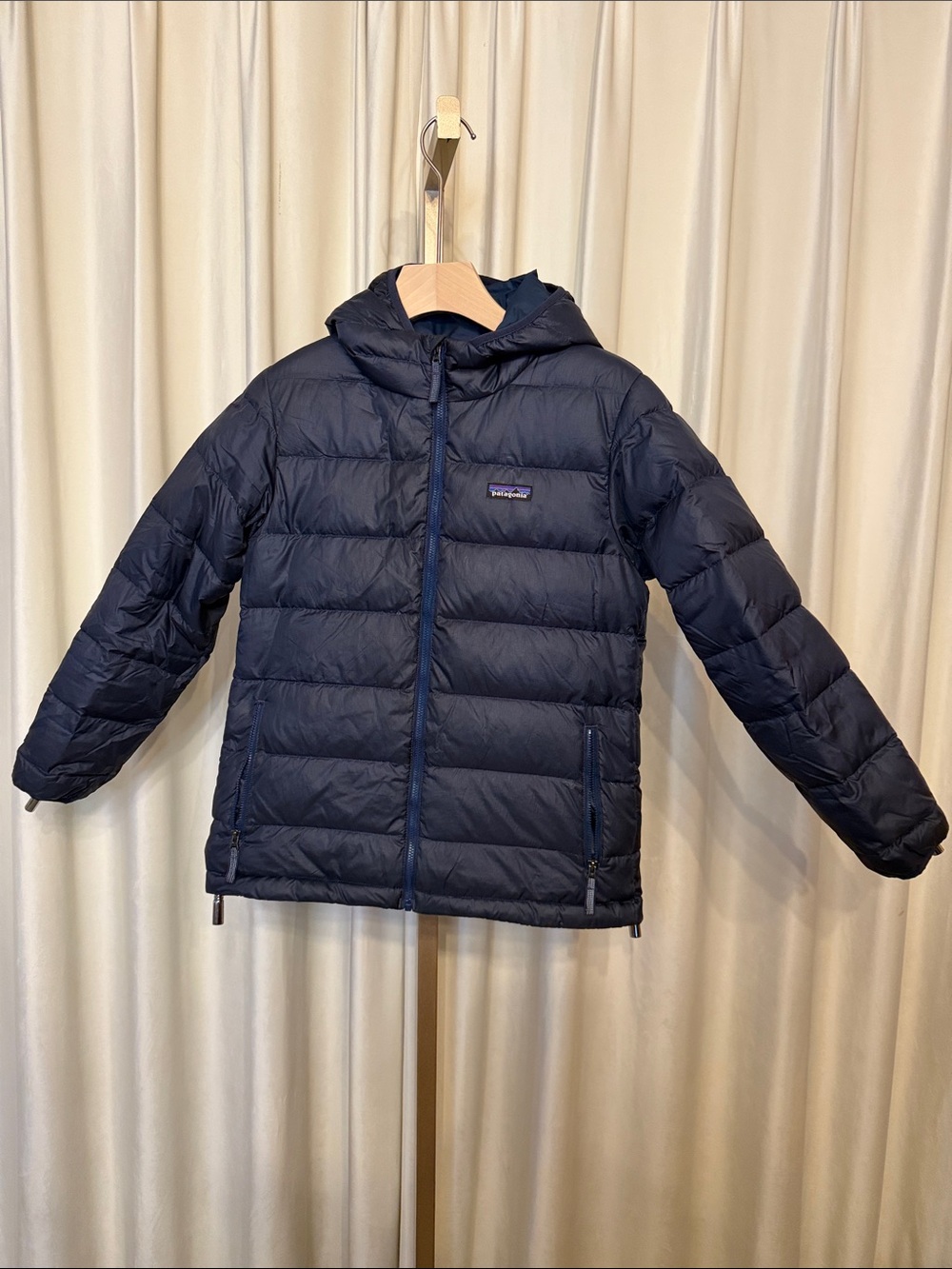 Patagonia Hooded Puffer Jacket - Navy